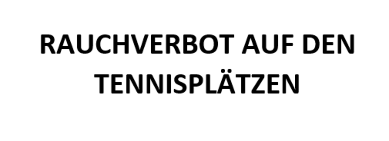 RAUCHVERBOT!