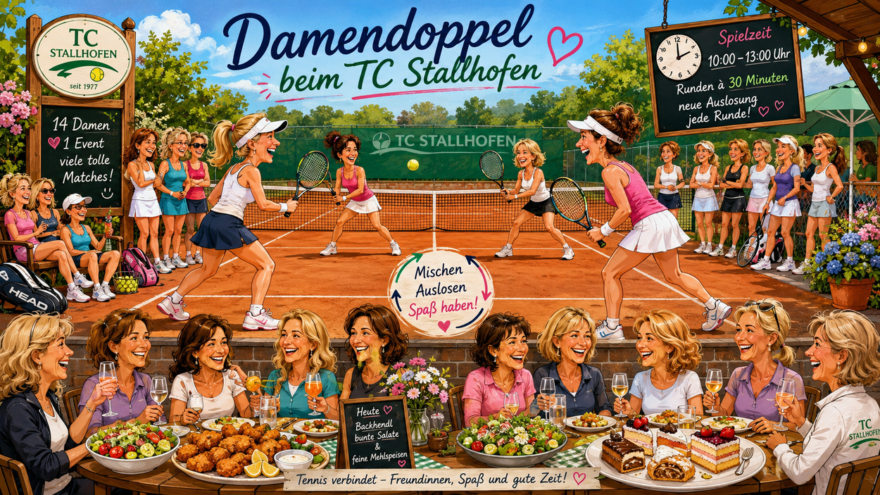 Geselliges Damendoppel beim TC Stallhofen